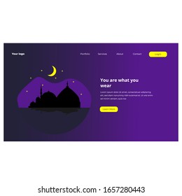 Ramdahan website template for a website, or application,
