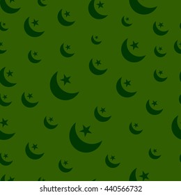 Ramdan Kareem seamless pattern background in vector