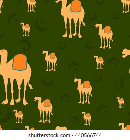 Ramdan Kareem seamless pattern background in vector