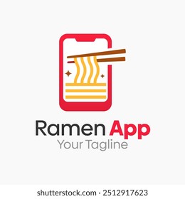 Ramen App Logo Design Template. Good for Business, Agency, Community and Organization