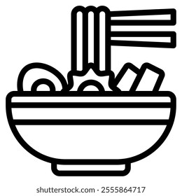 Ramen Asian Food icon illustration