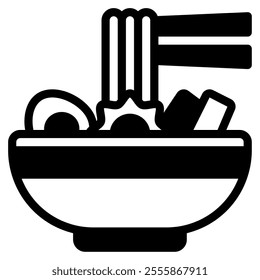 Ramen Asian Food icon illustration