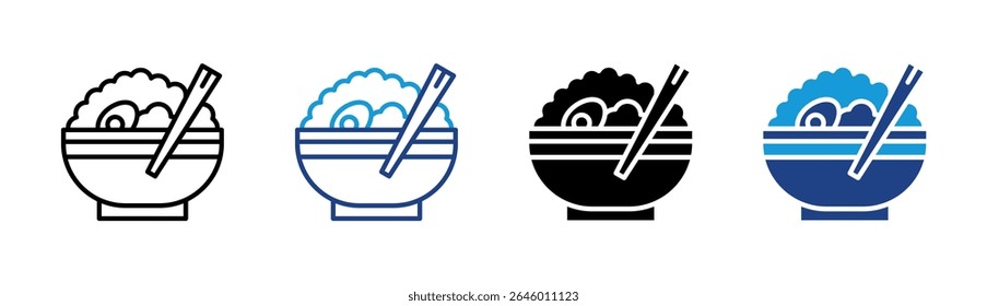 Ramen Bowl Icon Element For Design