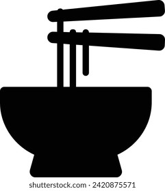 Ramen bowl icon. Ramen bowl sign