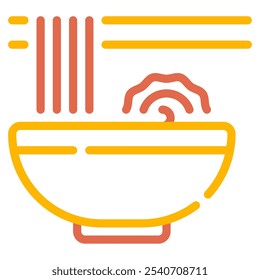 Ramen Bowl icon for web, app, infographic, etc