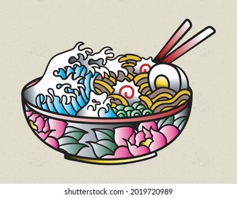 ramen food japanese japan waves