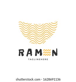 Ramen Food Logo Design Vector