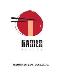 ramen food restaurant vector icon logo design