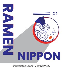 ramen food vector. Japanese food. Asian cuisine