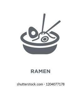 Ramen icon. Ramen design concept from Restaurant collection. Simple element vector illustration on white background.