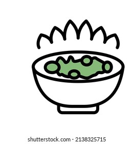 ramen icon design, editable stroke. best used for web, banner, flayer or application. vector illustration EPS 10 File Format