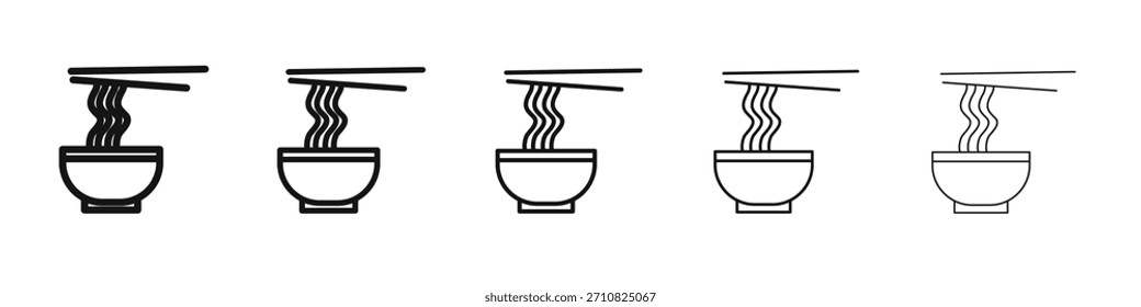 Ramen icon design, logo, app, UI. Vector illustration, EPS