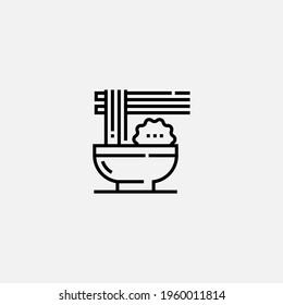 Ramen icon sign vector,Symbol, logo illustration for web and mobile