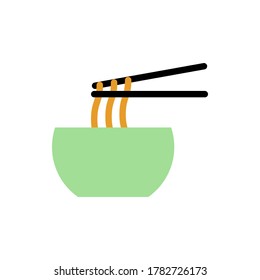 ramen icon vector illustration flat style. food icon set.