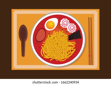 ramen illustration art - vector file