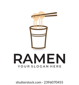 Ramen illustration logo icon restaurant