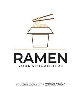 Ramen illustration logo icon restaurant