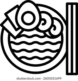 Ramen Japanese Food Asian Food For As References Vector Image Illustration