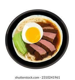 Ramen, Japanese Food, Noodles, Soup, Tempura, Hot Food, Egg, Chashu Pork, Chashu Crispy Pork