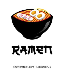 ramen japanese noodles vector illustration