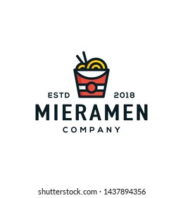 Ramen logo design concept. Suitable for ramen restaurant logo.