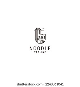 Ramen logo design icon vector