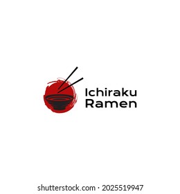 Ramen Logo Design Illustration, Japanese food Ramen, Vector Logo Template, Japanese restaurant, Ramen restaurant, food icon, vector design illustration