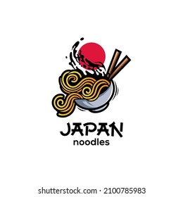 Ramen Logo Design with playful style design and illustration