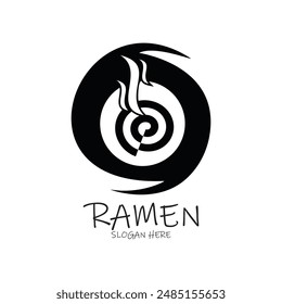 Ramen logo design simple concept Premium Vector