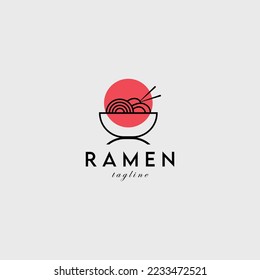 ramen logo illustration vector design