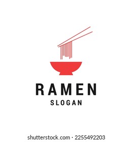 Ramen logo template vector illustration design