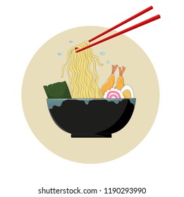Ramen Logo Vector