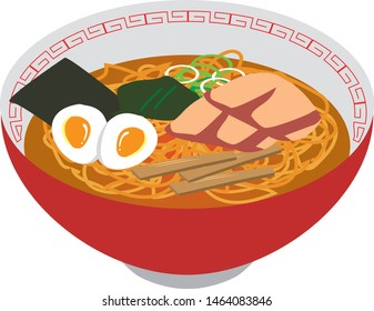 ramen with miso based soup