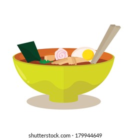 Ramen Noddle Vector