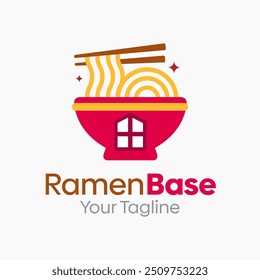 Ramen Noodle Base Logo Design Template. Good for Business, Agency, Community and Organization
