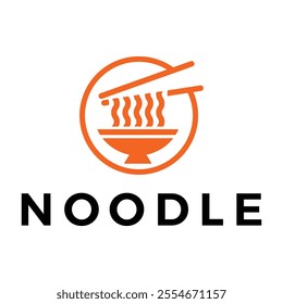 ramen noodle flat minimalist logo design