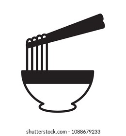 Ramen noodle icon. Vector icon.