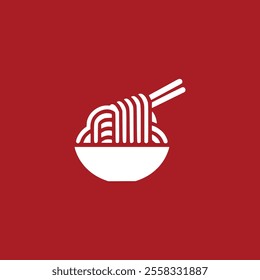 ramen noodle japanese food logo vector illustration template design