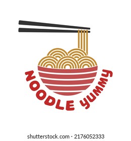 Ramen Noodle Restaurant Logo Template Isolated Stock Vector (Royalty ...