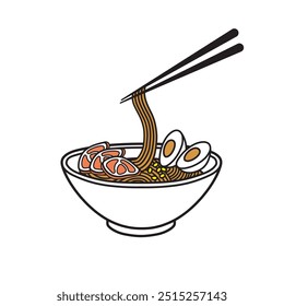 Ramen Noodle Vector, Noodle Vector Image, Noodle Ramen Image Cartoon.