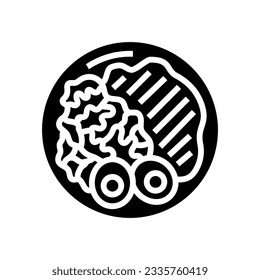 ramen noodles japanese food glyph icon vector. ramen noodles japanese food sign. isolated symbol illustration