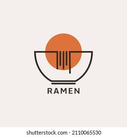 ramen noodles logo on a bowl