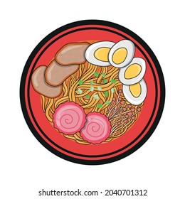 ramen noodles with lots of toppings