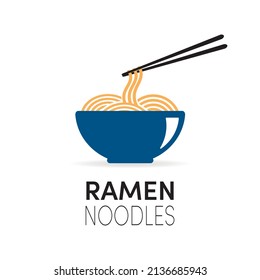 Ramen Noodles - Vector illustration on a white background