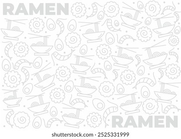 Ramen pattern or background design 