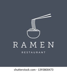 Ramen Restaurant Logo Design Template Stock Vector (Royalty Free ...