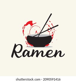 ramen restaurant logo vector illustration