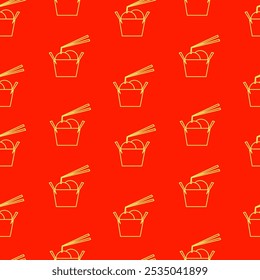 Ramen Seamless Pattern background. Ramen Japanese pattern background. noodle pattern background for packaging.