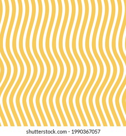 Ramen seamless vector pattern. Yellow and white instant Asian noodle, udon, Italian pasta and spaghetti texture with modern, clean geometric wavy lines. Repeat background abstract food illustration.