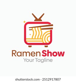 Modelo Ramen Show Logo Design. Bom para negócios, agência, comunidade e organização